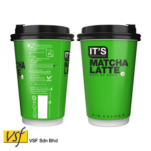 AIK Cheong กาแฟ Matcha LATTE Nata de COCO TO-Go ถ้วย72G X 12ถ้วยฮาลาลได้รับการรับรองผลิตในมาเลเซีย