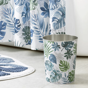 Metal waste <b>bin</b> With Beautiful Digital Printing with Brass Feet. - Product Image 5