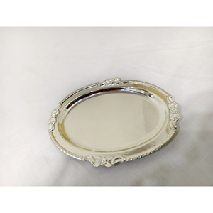 Plateau de serveur de nourriture de table de qualité supérieure pour la maison plateau de forme rectangulaire classique pour la vente chaude plateau en argent à bas prix - Product Image 1