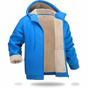 Sudadera con capucha de gran tamaño para hombre con Sudadera de punto grueso y pesado, técnica bordada de invierno con hombros caídos cargada por Dress Sports - Product Image 1