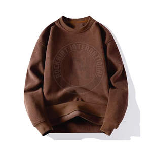 Sudaderas Holgadas de Algodón de Cuello Redondo, Estilo Urbano, Estampadas, de Invierno, de Polar Grueso de Alta Calidad, Personalizadas en Color, para Mujer - Product Image 1