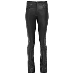 Customized Plus Size High waist Stacked Pu Leather Pants Women 2024 Stretchy Leather Leggings Women Skinny Bright Leather Pant