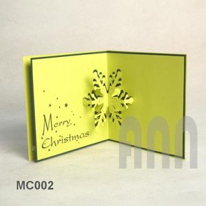 Tùy Chỉnh Laser Cắt 3D Bông Tuyết Cá Nhân Giấy PVC Đám Cưới Sinh Nhật Giáng Sinh Quà Lưu Niệm Dập Nóng 'Cảm Ơn Thiệp Chúc Mừng - Product Image 2