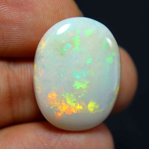 21.00 Carat Natural Australian <b>Opal</b> Cabochon Multi Fire Australian <b>Opals</b> Loose <b>Opal</b> Gemstone Jewelry Making 24X18X8MM - Product Image 2