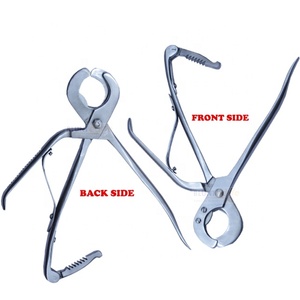 เครื่องตัดอสุจิสแตนเลสสีขาว รุ่น K-Best-567 ยี่ห้อ Reimers ขนาด 9 นิ้ว แบบ Double Crush Tail Docking สำหรับทำหมันสัตว์ - Product Image 3