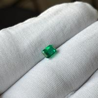 Émeraude précieuse de qualité supérieure 0,91 ct, taille octogonale, pierre précieuse facettée en vrac pour la fabrication de bijoux, pierres d'émeraude véritables provenant du fabricant