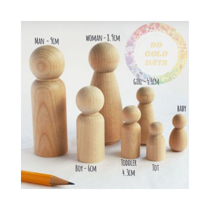 Découvrez les poupées en bois vietnamiennes: qualité authentique, prix imbattables - Product Image 1