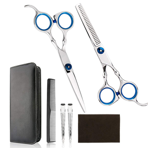 Kits de ciseaux de coiffure pour la maison et le salon, ciseaux à effiler, ciseaux de barbier avec peigne, ciseaux de coupe de cheveux pour salon et usage domestique - Product Image 4