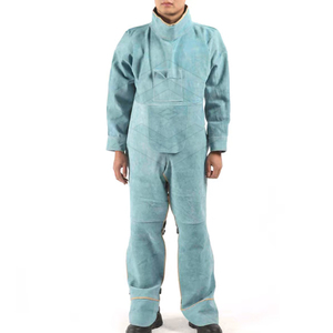 Costume de soudage, vêtements de soudage, veste en cuir de vache, pantalon, costume ignifuge, nouvelle collection - Product Image 5