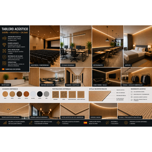 Modern Design MDF <b>Acoustic</b> Foam Panels for Hotel/Apartment Exterior Decorative 8 mm Veneer Finish Model Akupanel - Product Image 3
