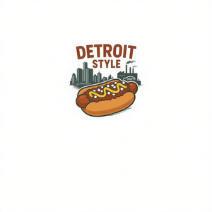 T-shirt Detroit Style Hot Dog Coney Lover per gli appassionati di hot dog e coney - Product Image 1