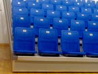 Sistema de Asientos Retráctiles JY-769, Gradas Telescópicas, Sillas Plegables para Proyectos de Gimnasios Escolares y Estadios