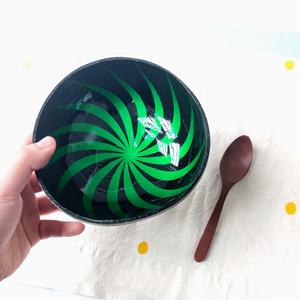 Vente en gros de bols en noix de coco respectueux de l'environnement, ronds laqués Vietnam coquille 100% naturelle, ensemble d'ustensiles de cuisine artisanat - Product Image 4