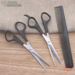 Ciseaux de coiffeur de coiffure professionnels poignée en plastique en acier inoxydable ciseaux amincissants ciseaux de coiffeur - Product Image 3