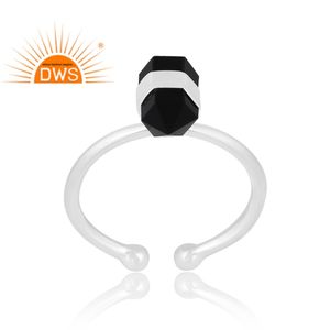 New Trending Sterling Silver Natural <b>Black</b> Onyx Gemstone <b>Ring</b> Custom Design Jewelry for <b>Women</b> Gift for Her - Product Image 1