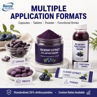 Extrait de Myrtille 25% Anthocyanidines en Poudre Santé Oculaire Antioxydant Nutraceutique