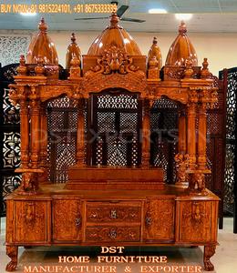 Décoration d'intérieur traditionnelle en bois de teck avec motif de plumes de paon pour l'Australie, le Royaume-Uni et les États-Unis - Product Image 6