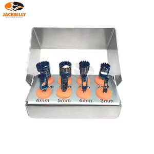 Kit de 8 fraises dentaires de qualité supérieure, revêtement en titane bleu, instruments chirurgicaux pour implants et lifting du sinus, instruments chirurgicaux osseux - Product Image 2