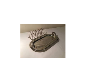 Support de plaque en métal et nouveau look couleur argent support de plaque en métal au design moderne pour meilleure vente fabriqué en inde - Product Image 4