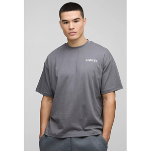 Camiseta de hombre en blanco de algodón 100% con logotipo de marca personalizado al por mayor de alta calidad, camiseta informal Lisa para hombre, camiseta de talla grande de gran tamaño - Product Image 1