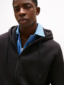 เสื้อมีฮู้ดผ้าฟลีซแบบเรียบง่ายเสื้อมีฮู้ดผ้าฟลีซผสมผ้าฝ้ายน้ำหนักเบาโลโก้ออกแบบได้ตามต้องการ - Product Image 4