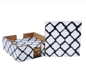 Posavasos con incrustaciones de hueso, tableros decorativos de mesa de exportación - Product Image 1