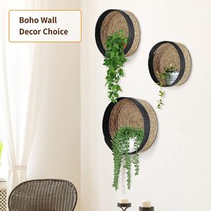 Wicker Storage <b>Basket</b> for Fruit Round <b>Seagrass</b> <b>Baskets</b> Set for Organizing Bread Serving <b>Basket</b> - Product Image 4