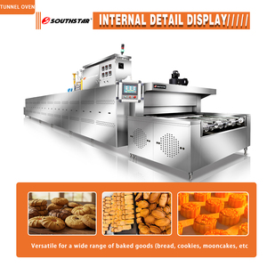 เตาอบแก๊สอุตสาหกรรมแบบอุโมงค์ Southstar แบบกำหนดเองได้ พร้อมฟังก์ชั่นอบขนมปังหลากหลายรูปแบบ และแผงควบคุมใช้งานง่าย - Product Image 4