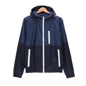 Manteaux de sports de plein air Vestes coupe-vent pour hommes Nouvelle veste coupe-vent à manches longues personnalisée à la mode pour hommes - Product Image 3