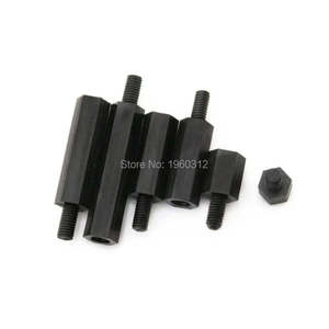 Vichok Hardware 1000 pièces entretoises hexagonales en plastique nylon noir M2/2.5/3/4*L + 6mm, mâle/femelle, pour applications électroniques - Product Image 2