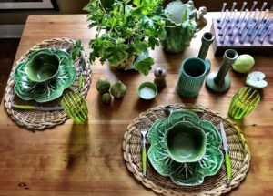 Vente en gros d'assiettes de présentation rondes en rotin rustique nordique, vaisselle de luxe écologique, tapis de table gris - Product Image 6