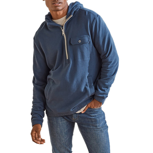 Sweats à capuche de golf de luxe pour hommes avec logo personnalisé Nouveau design Veste d'hiver à demi-fermeture éclair Taille 6XL Tissu Matériel d'approvisionnement en gros - Product Image 1