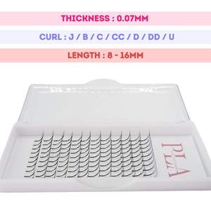 Textura suave Flexible PLA 5D Venta al por mayor Pestañas de aspecto natural Impresionante efecto de ojo completo CC/DD Precio razonable Pestaña - Product Image 3