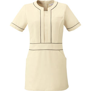 เสื้อคลุมสีเบจ CL-0243 สำหรับสุภาพสตรีออฟฟิศ ไซส์ 11 สวมใส่สบาย - Product Image 1