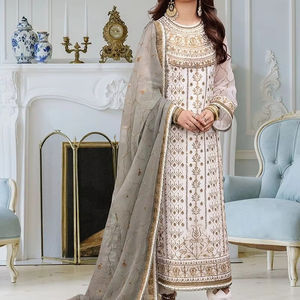 La mejor calidad, mujeres indias pakistaníes, 3 piezas, gasa, Salwar Kameez, vestidos de novia para fiesta, Color personalizado, todos los tamaños disponibles - Product Image 1