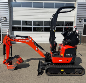 Mini-excavatrice sur chenilles U10-5 de couleur rouge, capacité de la benne de 0,12 m³, moteur, boîte de vitesses, marque de moteur pour - Product Image 5