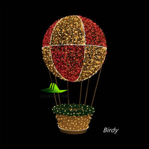 PRE-LIT GÉANT LED COLORÉ BALLON À <span class=keywords><strong>AIR</strong></span> CHAUD MARIAGE JARDIN DÉCORATION LED CADRE WAIRE IP65 IP66 ÉTANCHE LUMIÈRES LED - Product Image 3