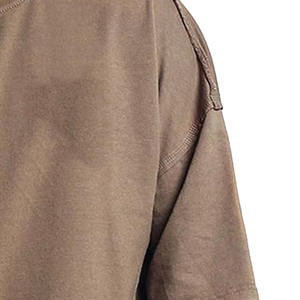 Las camisetas más vendidas para hombre 100% algodón Drop Shoulder Loose Fit Jersey de alta calidad Suministro directo de fábrica Diseño en blanco Caliente - Product Image 3