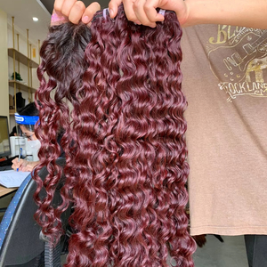 Peluca y mechones de cabello Remy con texturas rizadas euroasiáticas 100% cabello humano vietnamita sin procesar oferta al por mayor - Product Image 1