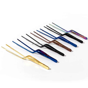 เครื่องใช้ในครัวโลหะหรูหราช้อนและแหนบชุบสำหรับการนำเสนอที่ทันสมัย - Product Image 4