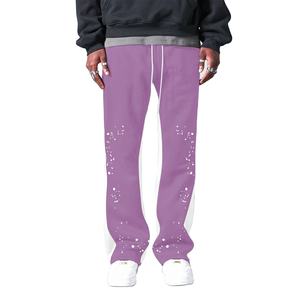 กางเกงจ็อกเกอร์ทรงขาบานลำลองคุณภาพสูงสำหรับผู้ชาย เอวยางยืด ทรงสแต็ค - Product Image 5