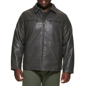 Veste en cuir d'agneau sur mesure, dernier design, prix compétitif, avec col montant et logo frontal pour hommes - Product Image 1