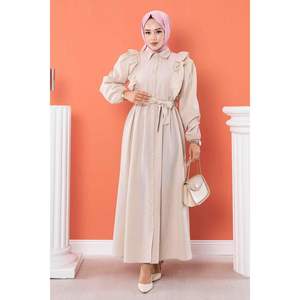 Vestido color crema con detalle de volantes - Product Image 3