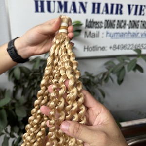 Venta al por mayor extensiones de cabello humano virgen a granel varios estilos incluyendo onda Afro Curl rizado suave tacto Remy grado encaje - Product Image 4