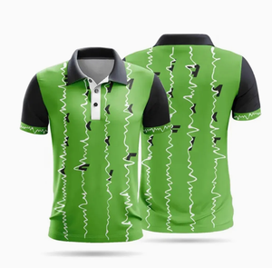 Equipo de golf para hombres y mujeres al por mayor para Polo Logotipo de impresión personalizado mezcla de algodón y poliéster suave cuentas cortas en relieve sólido - Product Image 3
