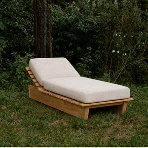 Tumbona de Madera de Teca de Primera Calidad, Plegable, Portátil, Muebles de Exterior, Resistente al Agua, a la Intemperie, Duradera, Ecológica, con Protección UV, para Villa - Product Image 1