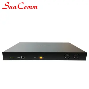 位于PBX和PSTN之间的SunComm SC-5001-1E1 sip中继网关和冗余电源