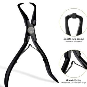 LUMINEX IMPEX LI-2085 Stainless Steel <b>Hair</b> Extension Pliers Microlink Bead <b>Remover</b> <b>Tools</b> - Product Image 4