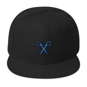 <b>Mens</b> Black Baseball <b>Cap</b> Snapback Fitted Hat Barber's <b>Flat</b> Bill Brim Snapback Hat for <b>Men</b> Black Backpack Accessory - Product Image 2