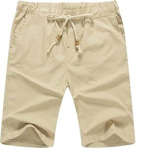 Shorts de sport pour hommes 2025 à taille élastique, 100 % coton, sur mesure, prix de gros, pour le jogging, couleur unie, haute qualité - Product Image 6